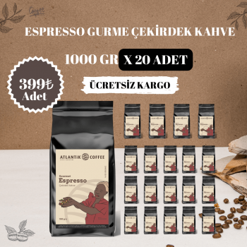 Atlantik Espresso Gurme Çekirdek Kahve 20 X 1000GR