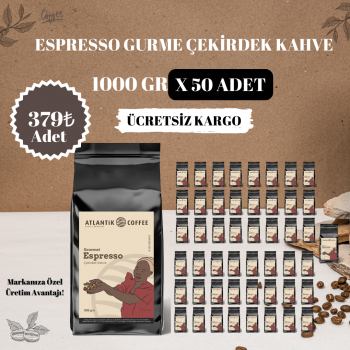 Atlantik Espresso Gurme Çekirdek Kahve 50 X 1000GR